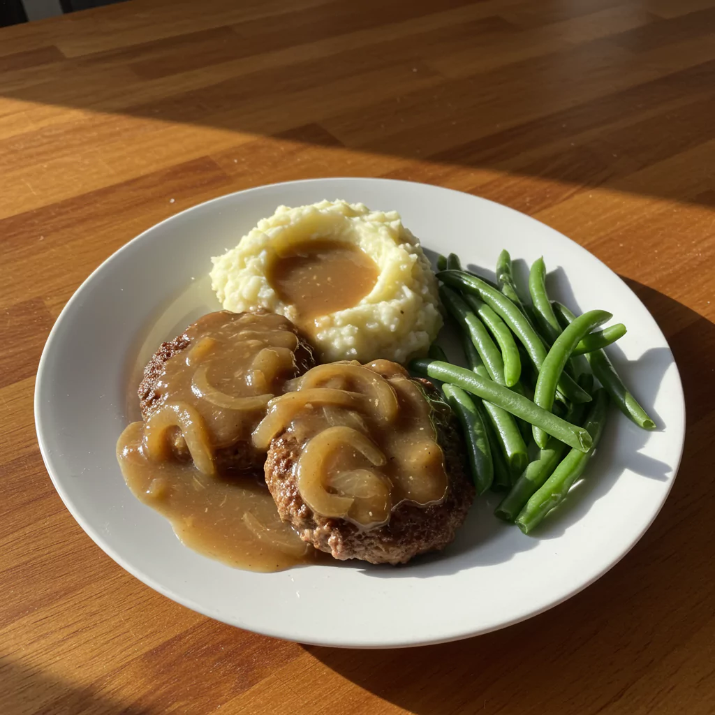 Slow Cooker Salisbury Steak with Onion Gravy