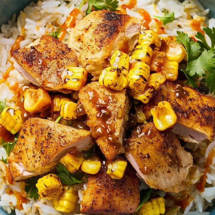 Street Corn Chicken Rice Bowl Recipe