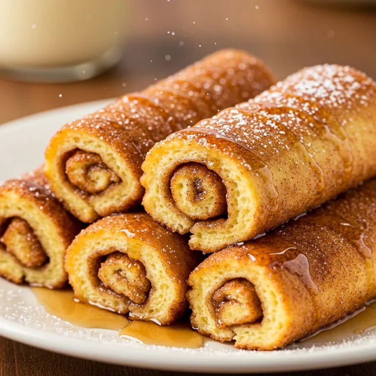 Cinnamon Roll French Toast Roll-Ups