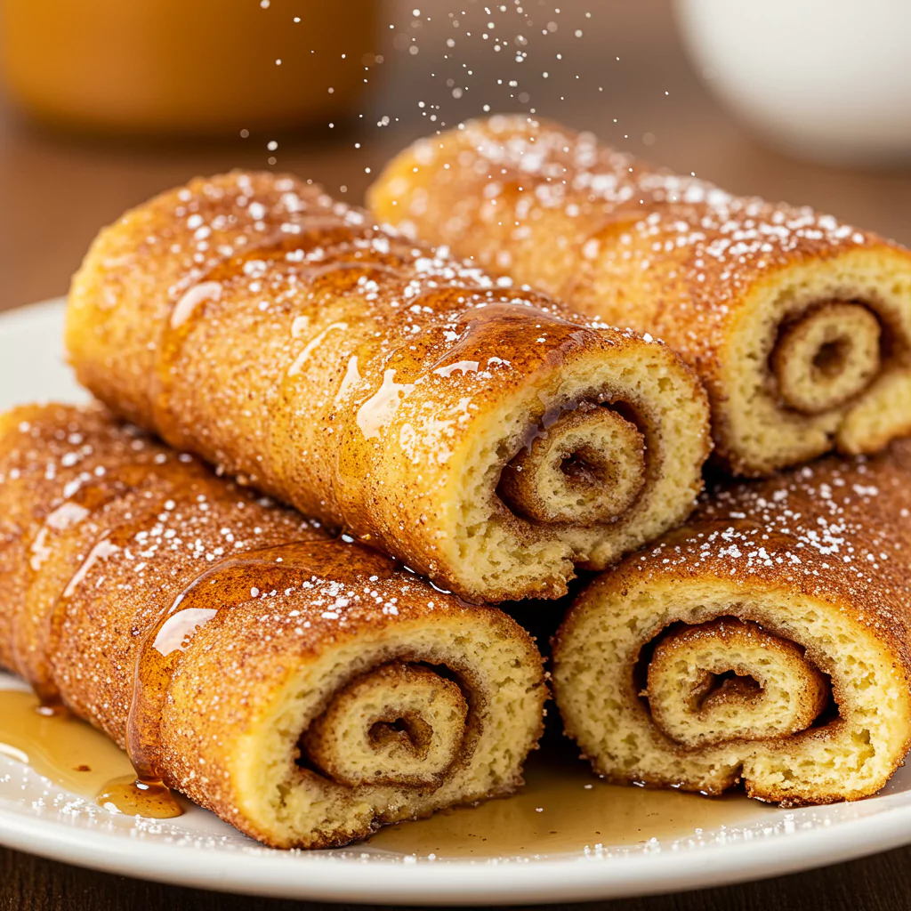 Cinnamon Roll French Toast Roll-Ups