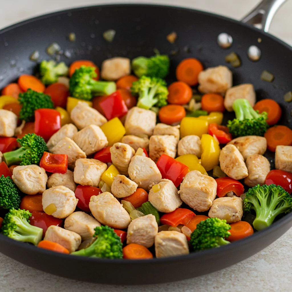 Healthy Chicken and Vegetable Skillet – The Ultimate Meal for a Quick Dinner!