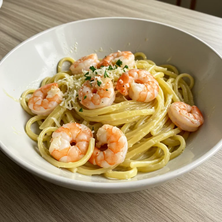 Creamy Garlic Shrimp Pasta