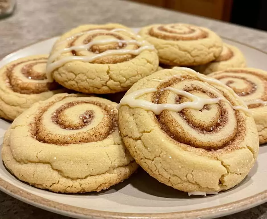 Chewy Cinnamon Roll Sugar Cookies
