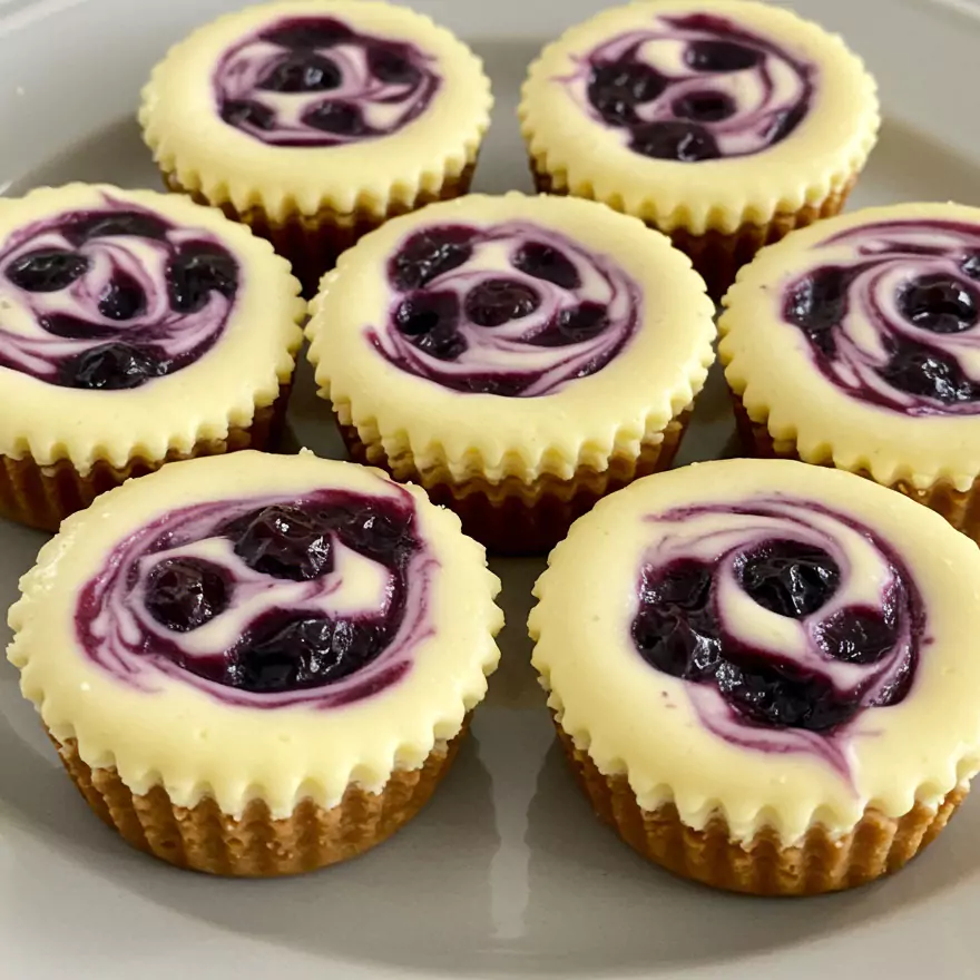 Easy Lemon Blueberry Cheesecake Bites