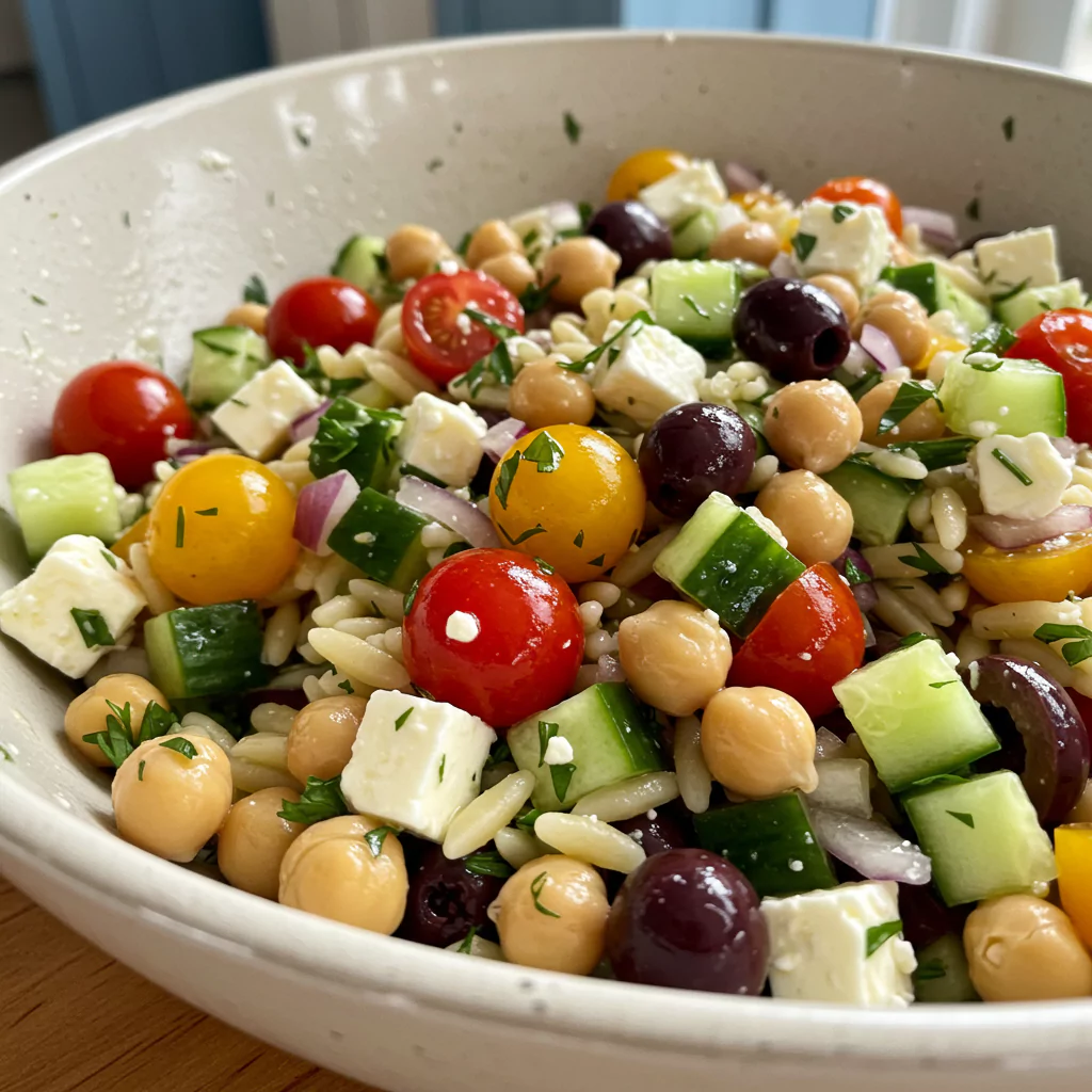 Greek Orzo Pasta Salad