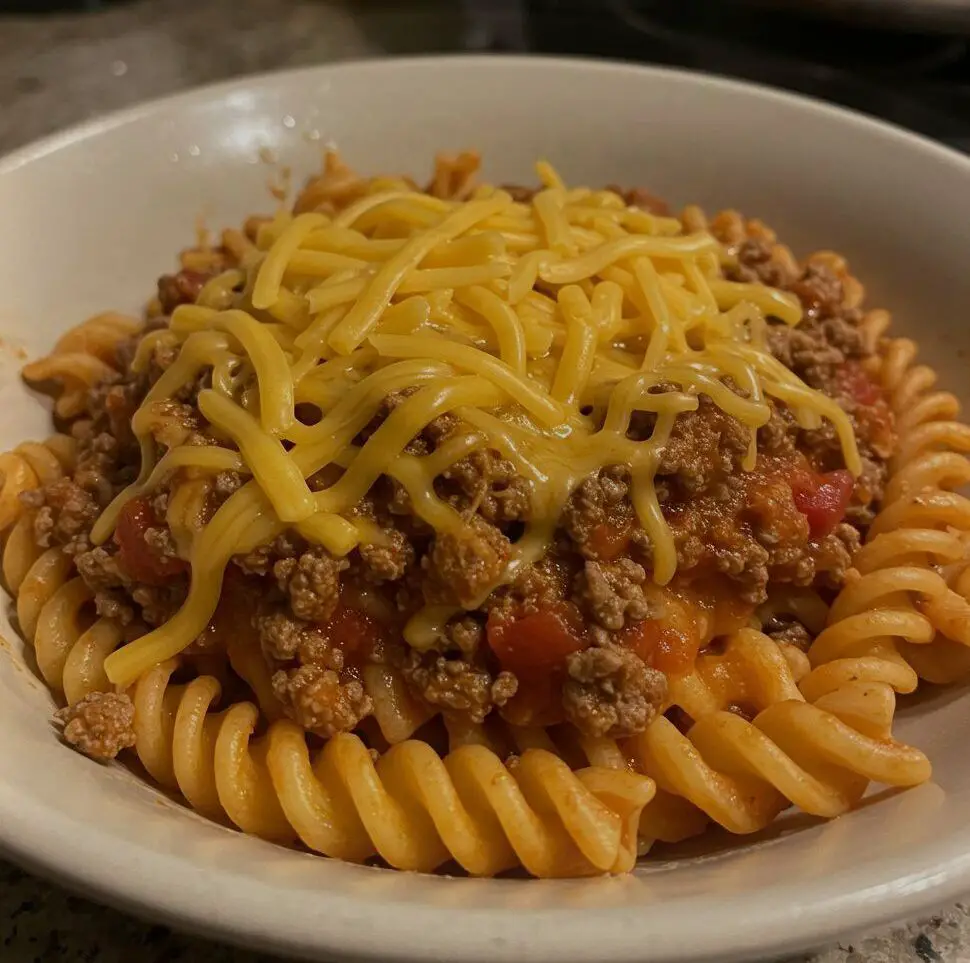 Rotel Pasta with Ground Beef