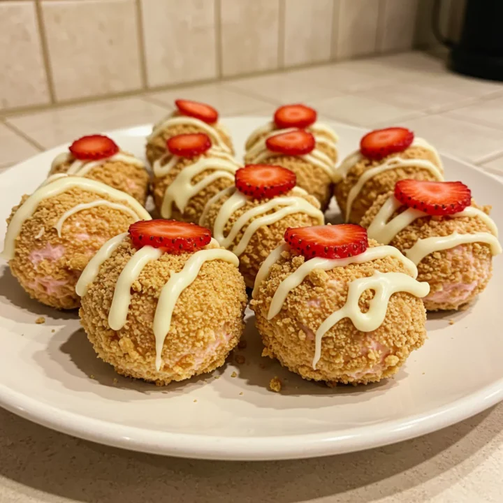 Strawberry Cheesecake Crunch Bites