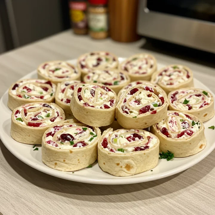 cranberry feta pinwheels