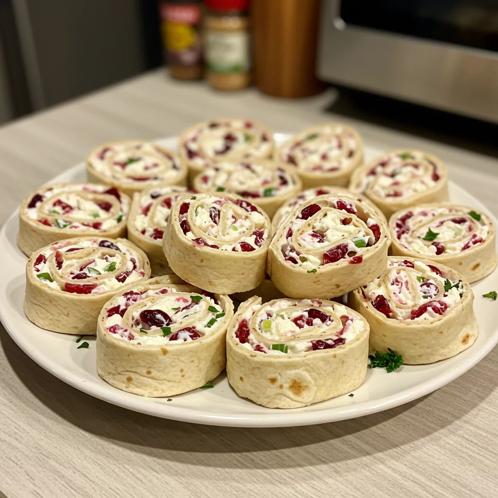 cranberry feta pinwheels