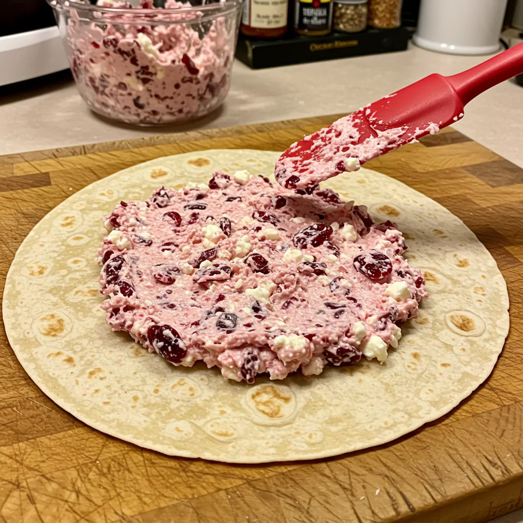 cranberry feta pinwheels