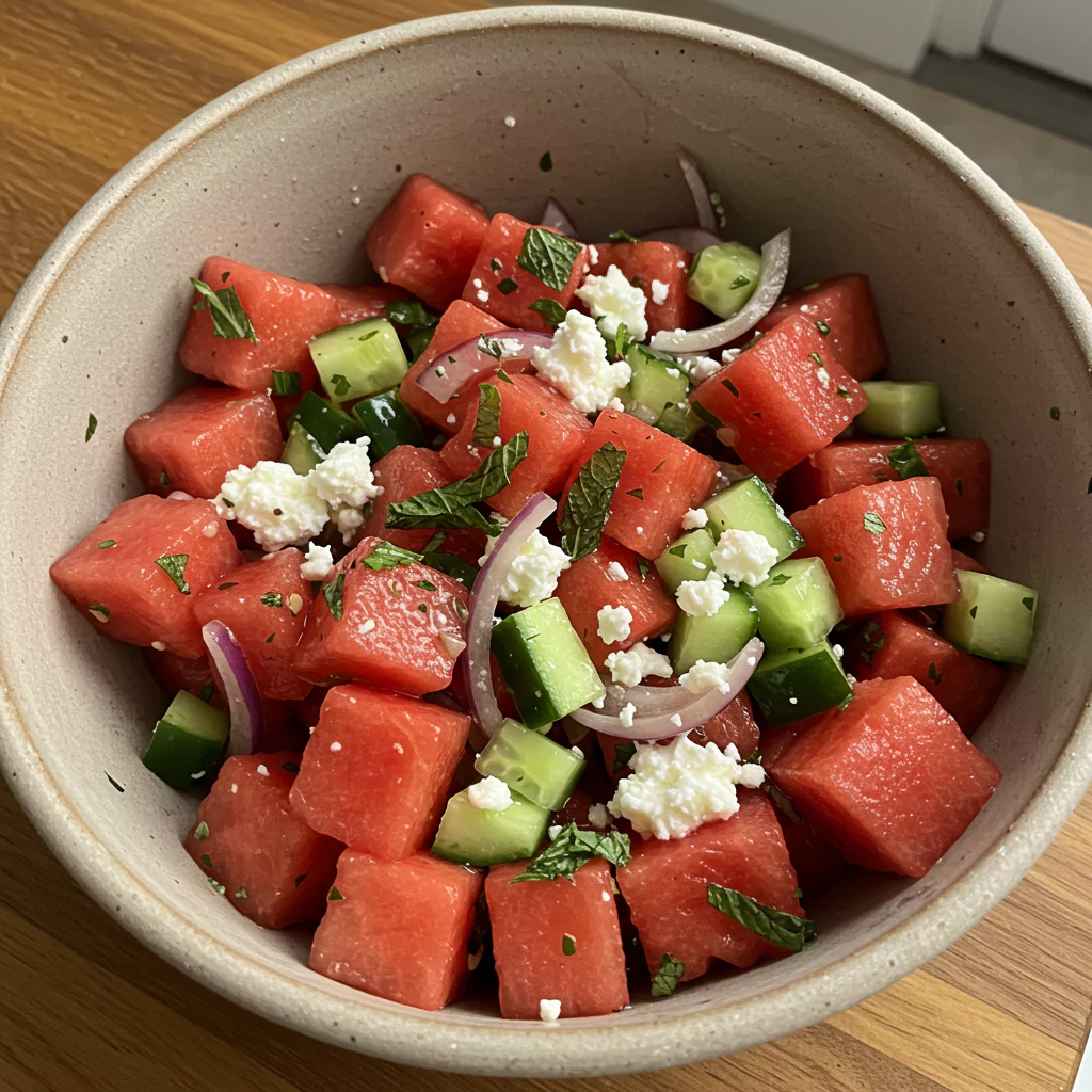 watermelon feta salad