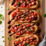 Easy Bruschetta with Balsamic Glaze