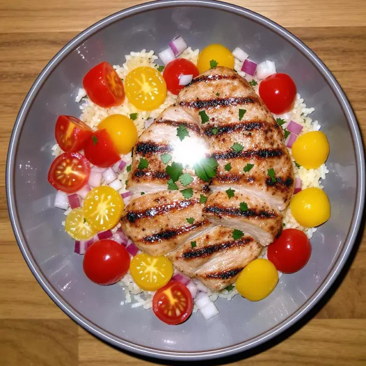 Mediterranean Chicken and Rice Bowl