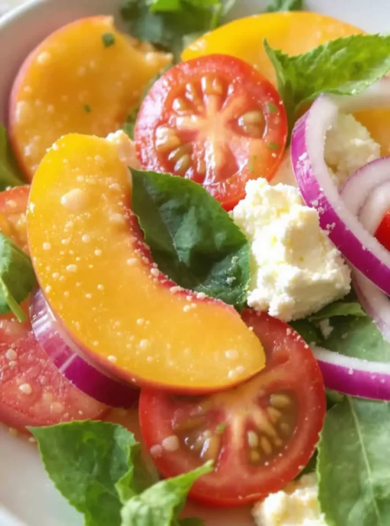 Peach Feta Salad