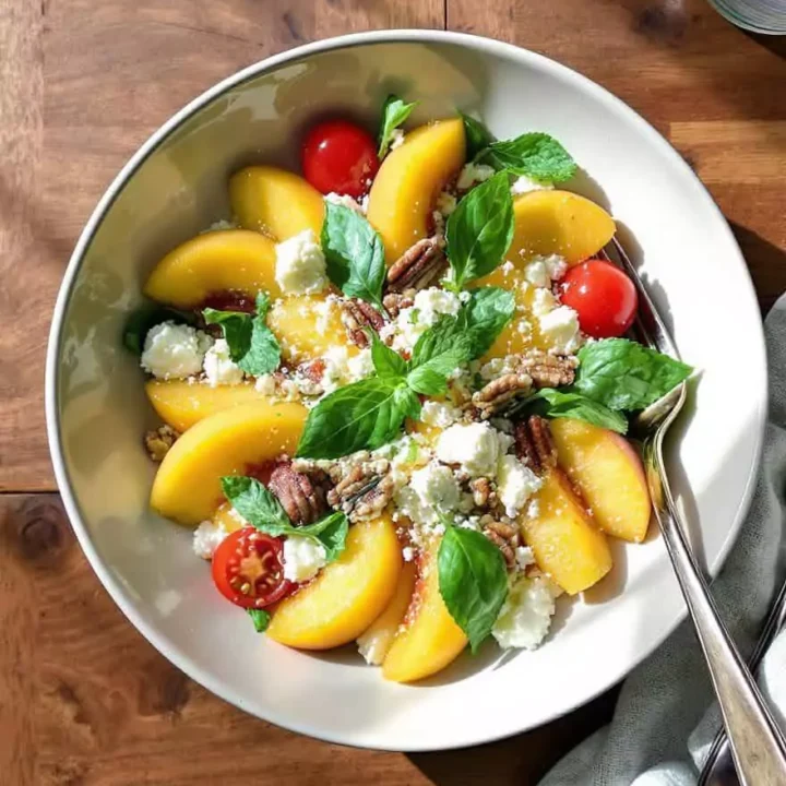 Peach Feta Salad