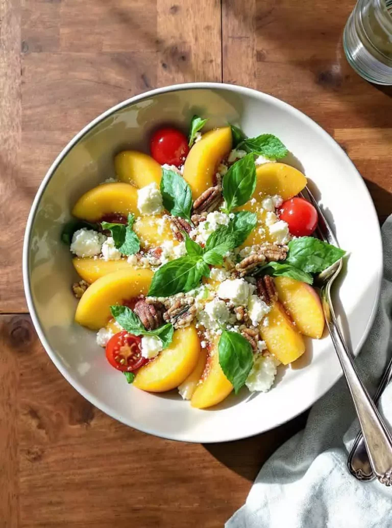 Peach Feta Salad