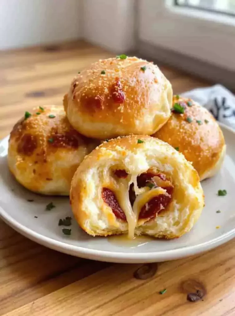 Pizza Stuffed Garlic Knots