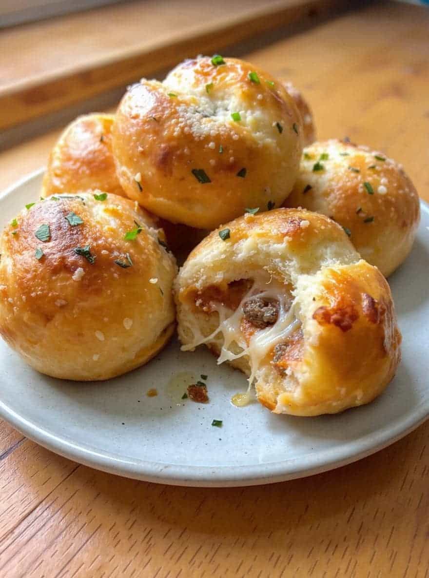 Pizza Stuffed Garlic Knots
