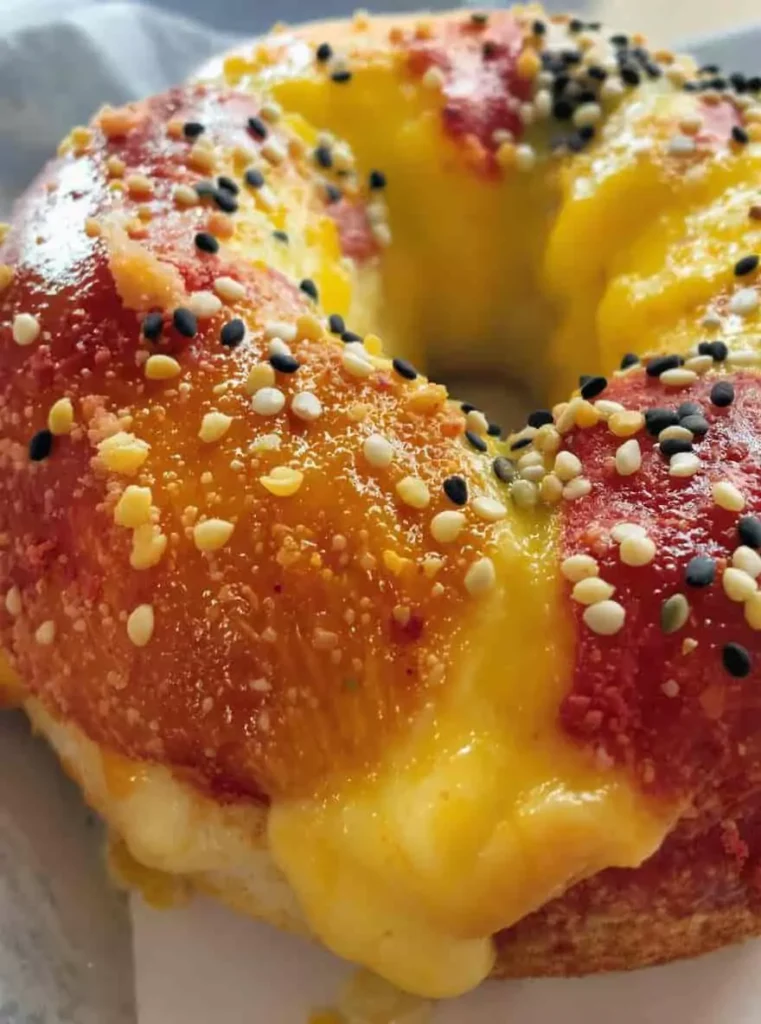 Rainbow Bagel Breakfast Sliders