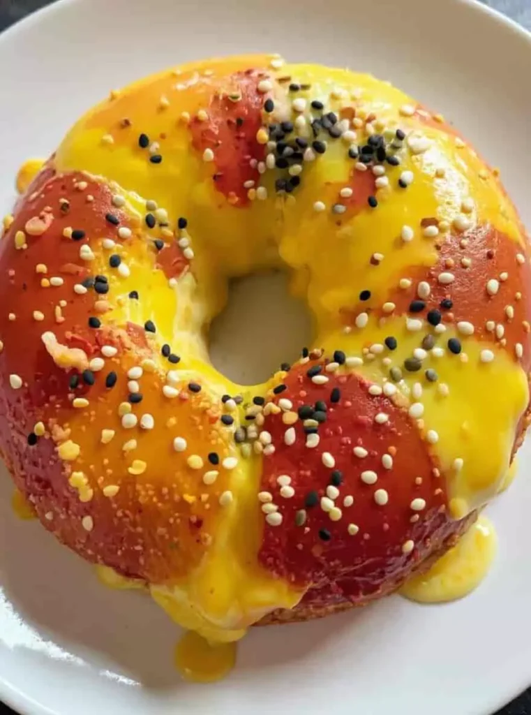 Rainbow Bagel Breakfast Sliders