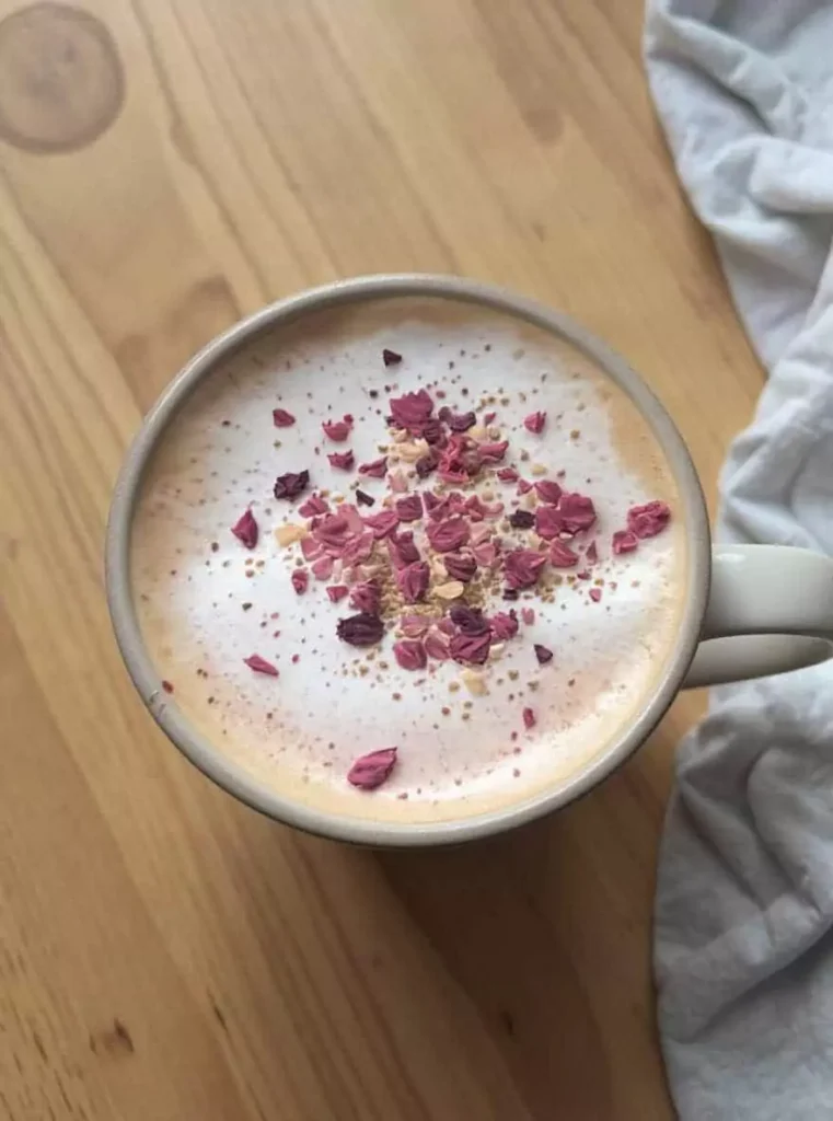 Rose Cardamom Tea Latte