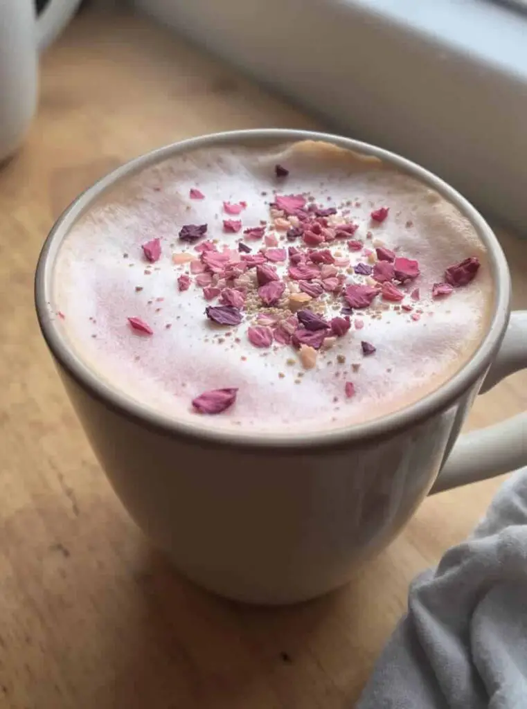 Rose Cardamom Tea Latte