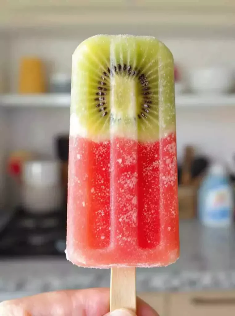 Watermelon Kiwi Popsicles