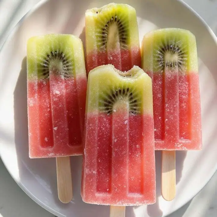 Watermelon Kiwi Popsicles