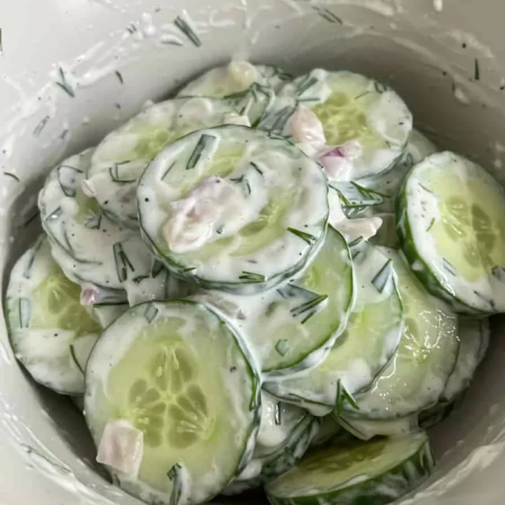 creamy cucumber salad