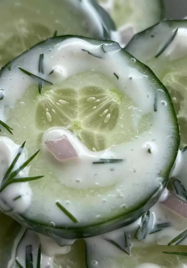 creamy cucumber salad