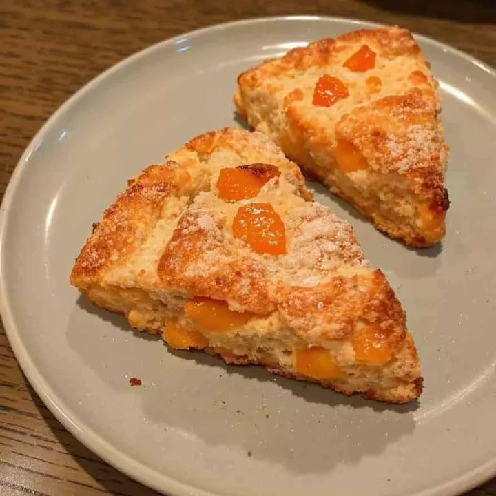 fresh apricot scones