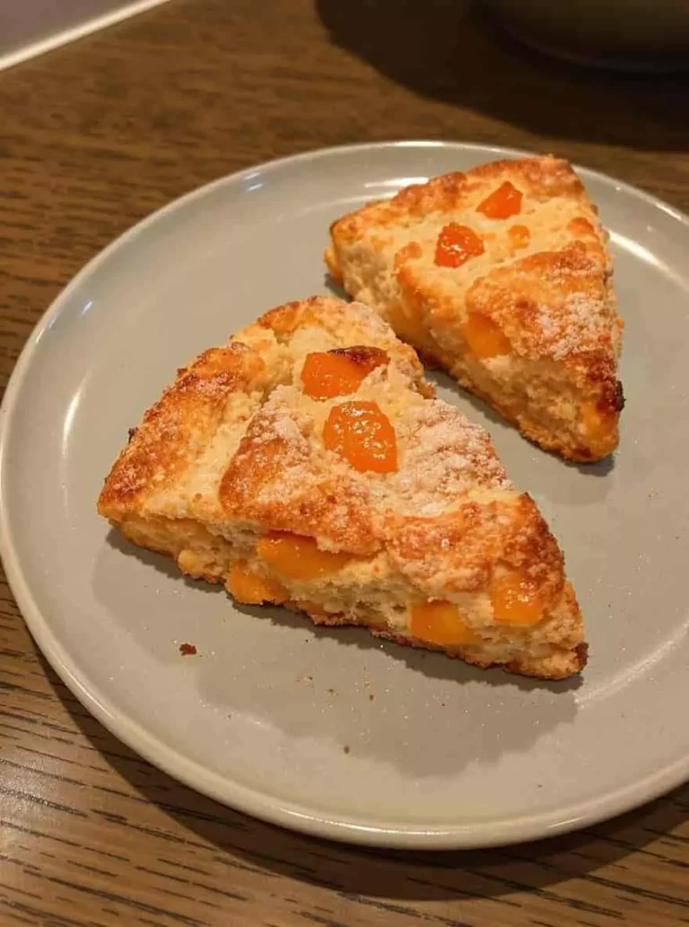 fresh apricot scones