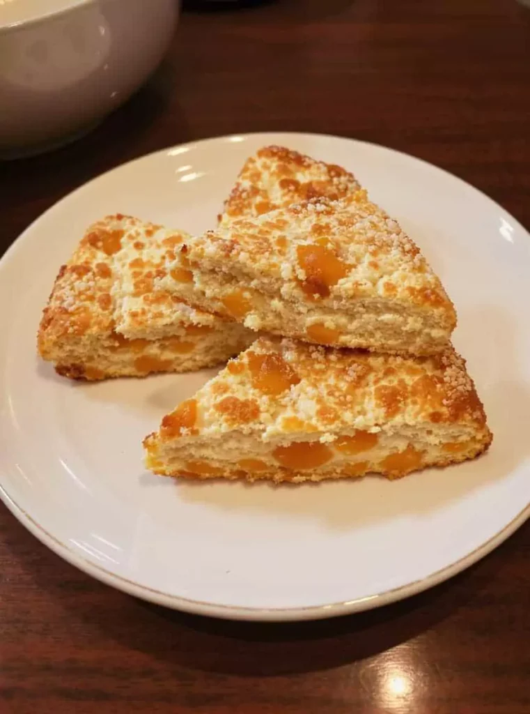 fresh apricot scones