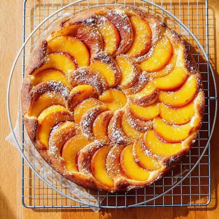 fresh peach cake
