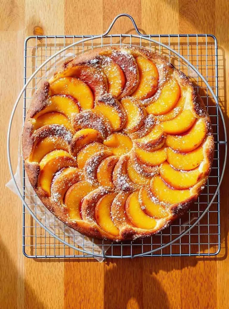 fresh peach cake