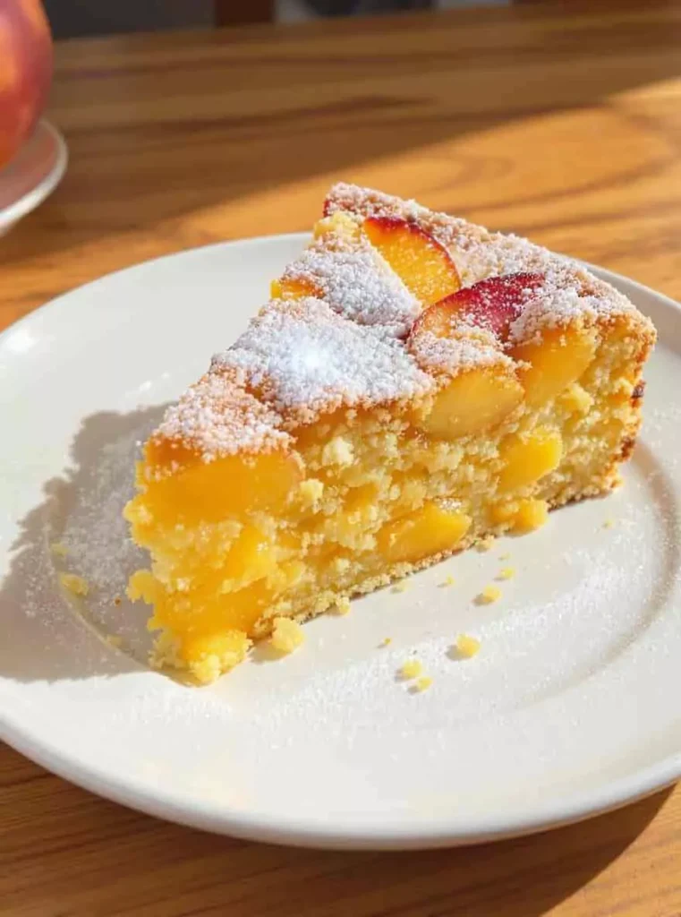 fresh peach cake