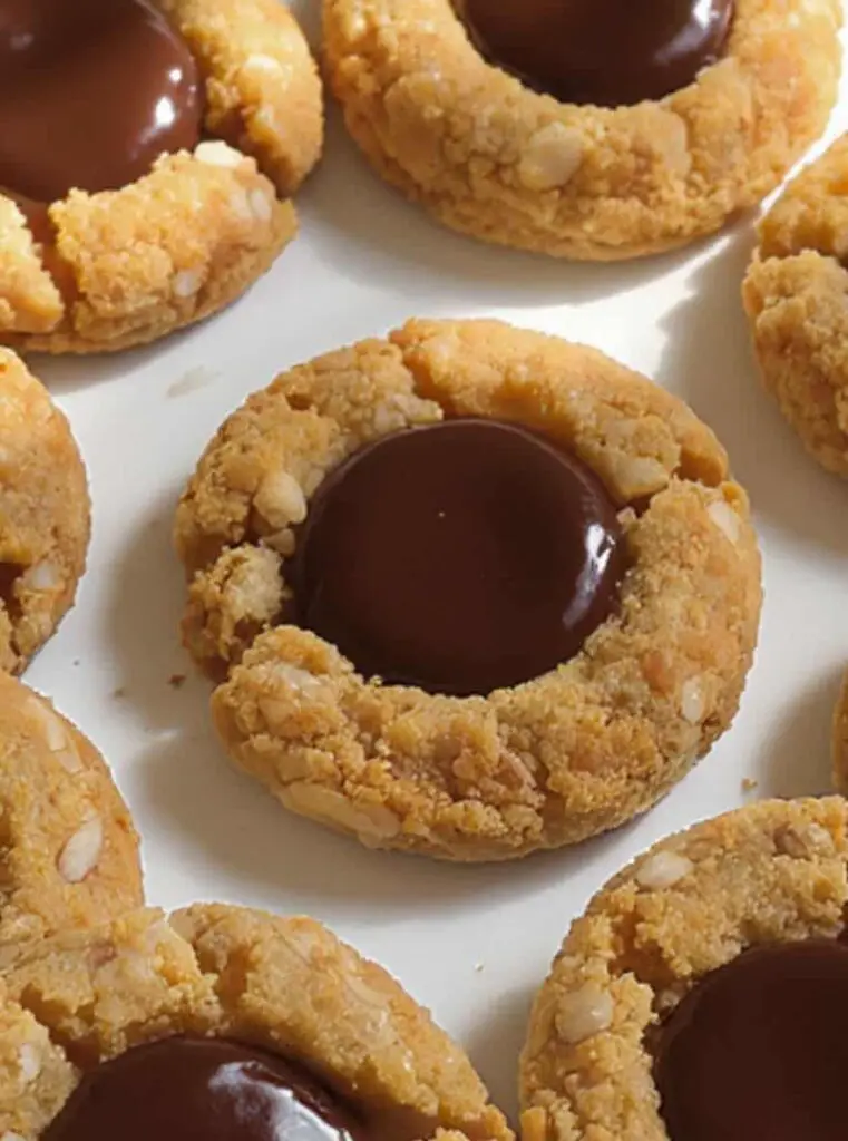 Chocolate Hazelnut Thumbprint Cookies