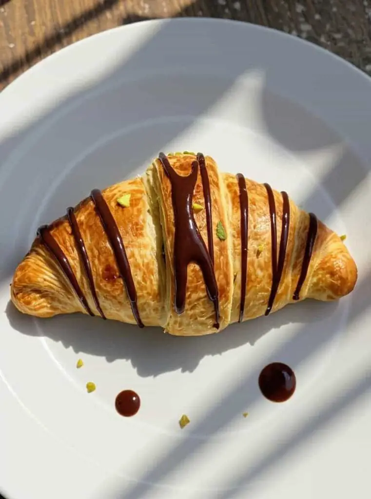 Pistachio Chocolate Croissants