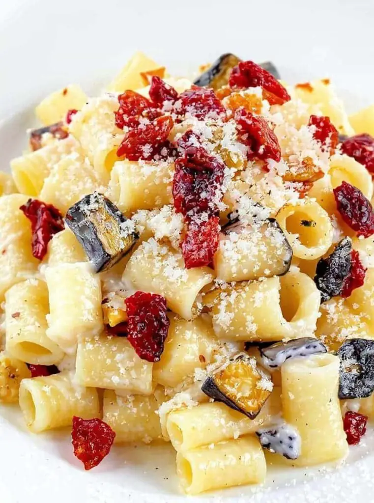 Sun-Dried Tomato Eggplant Ricotta Pasta