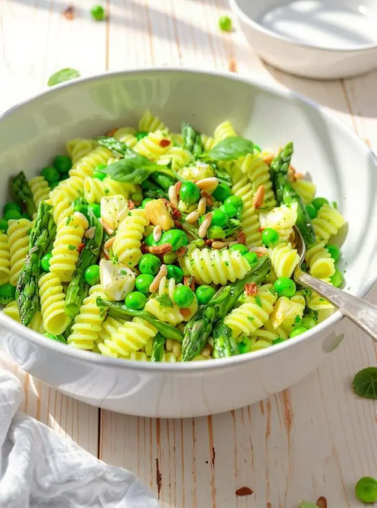 green pasta salad