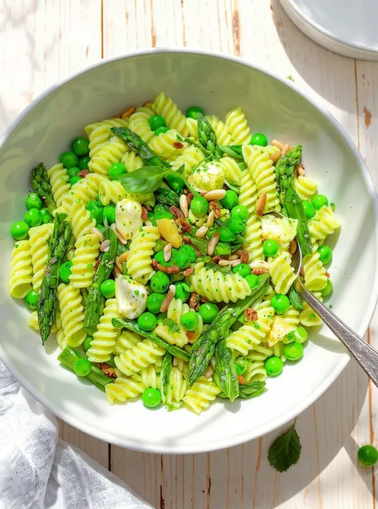 green pasta salad