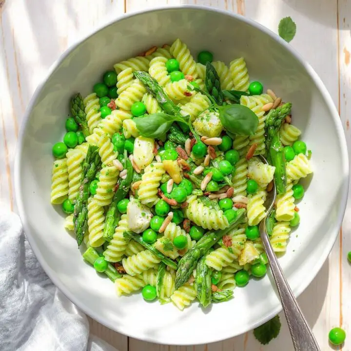 green pasta salad