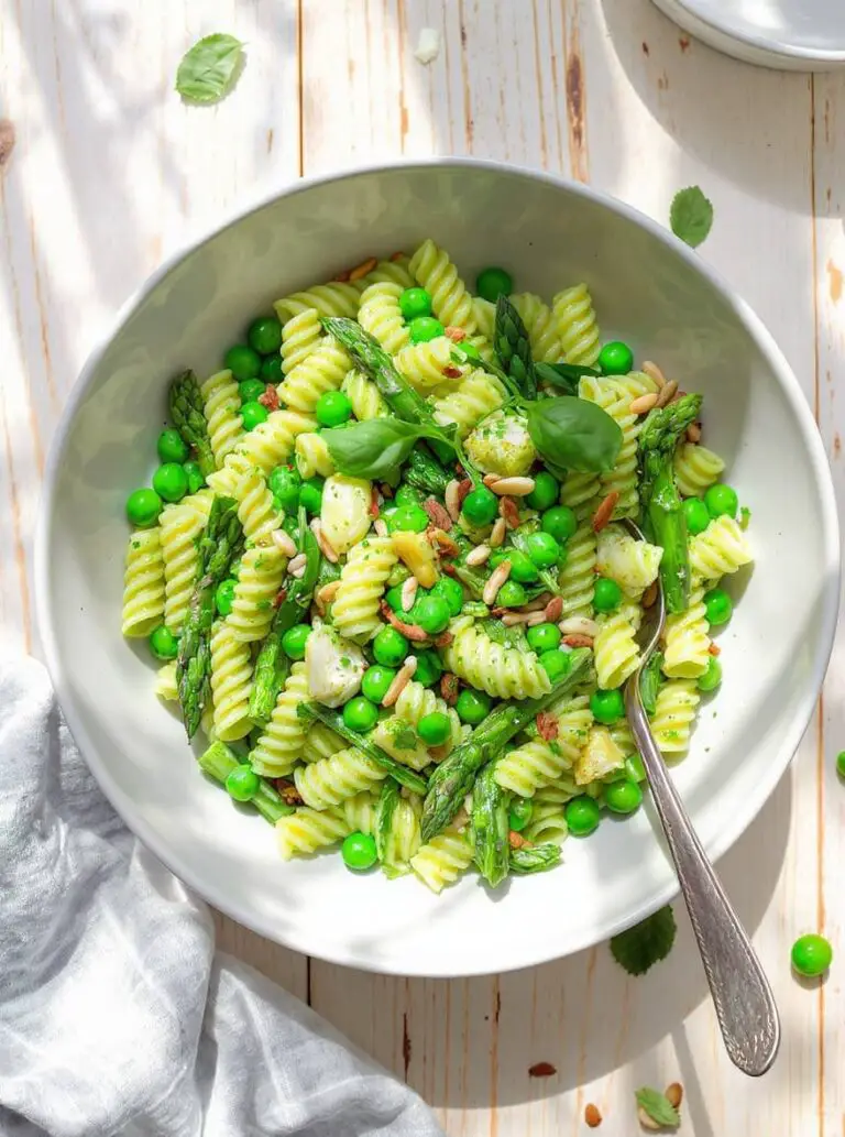 green pasta salad