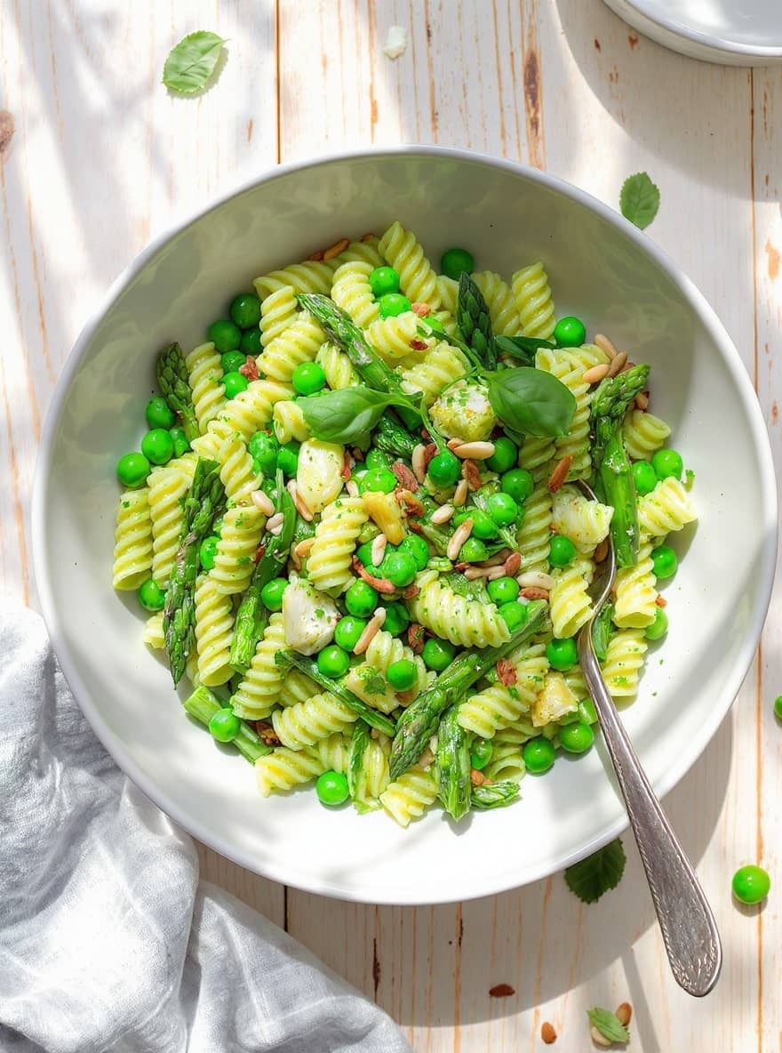 green pasta salad