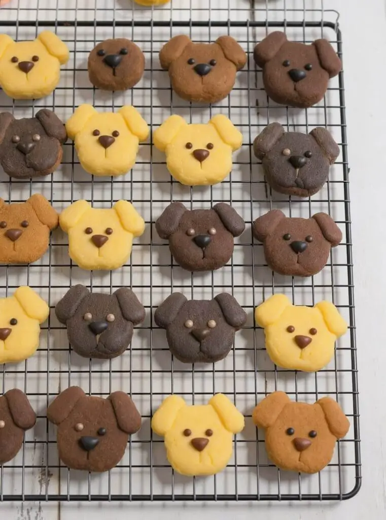 Handmade Dog Face Cookies