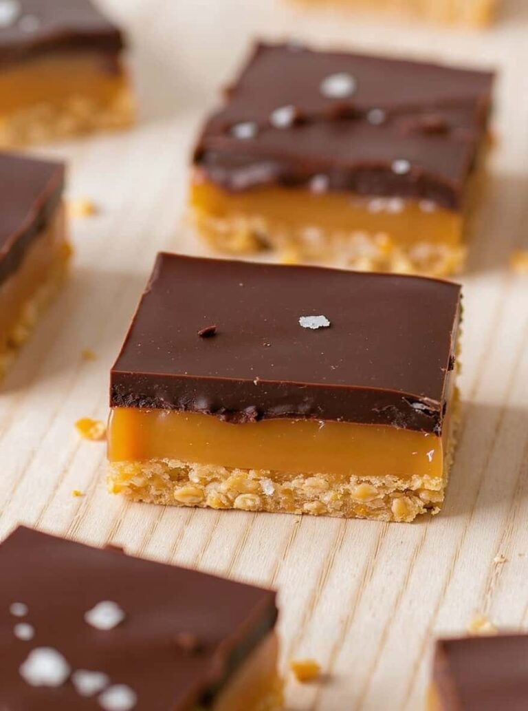 No-Bake Chocolate Caramel Bars