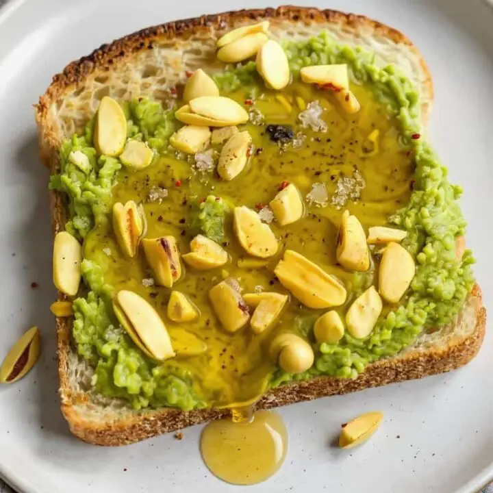 Pistachio Honey Avocado Toast
