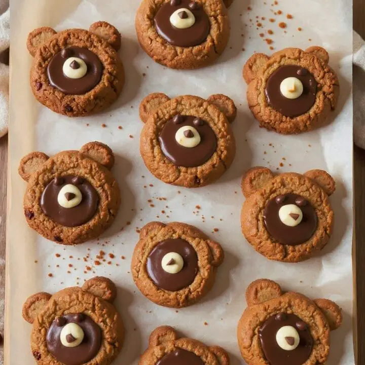 Coffee Cashew Butter Bear Cookies