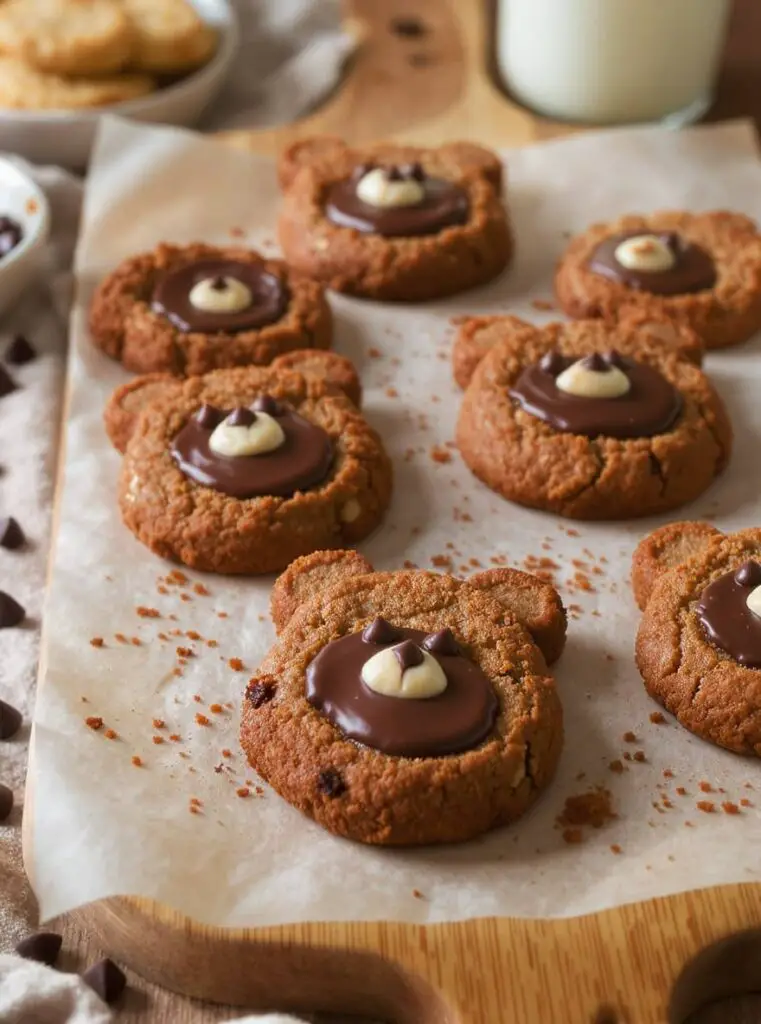 Coffee Cashew Butter Bear Cookies