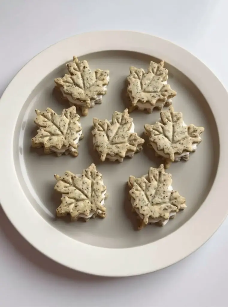 Earl Grey Cream Cheese Sandwich Cookies